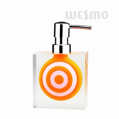 Inside Is Lollipop Image Crystal Outside Polyresin Bathroom Set Polyresin Soap Dispenser (WBP0849A)