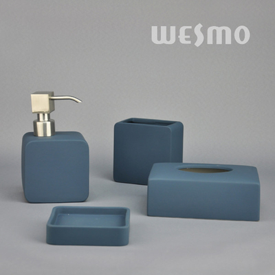 Durable Grey Porcelain Bathroom Accessories , Ceramic Bathroom Accessories