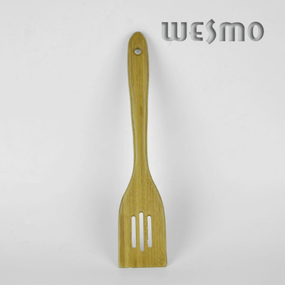 Bamboo Kitchen Accessories, OEM Slotted Turner Bamboo Pancake Turner