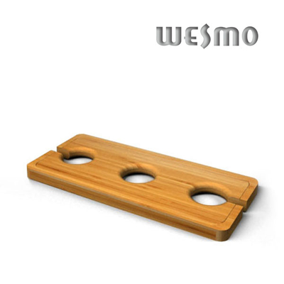 WTB0505A Rectangle Bamboo Wine Bottle Caddy for Personalized Wine Accessories