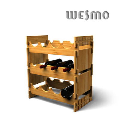 Eco Friendly WTB0303A Bamboo Red Wine Racks for Personalized Wine Accessories