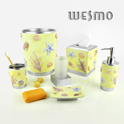 6 Piece Polyresin Bathroom Set