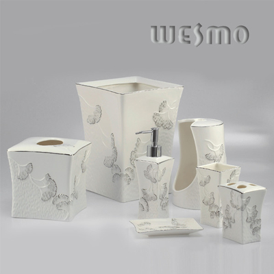 WBC0455A Modern Home Top - Grade Porcelain Bathroom Set, 7 Piece