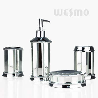 Fashion Style Real Mirror Polyresin Bathroom Set / Bathroom Accessories (WBP0850A)
