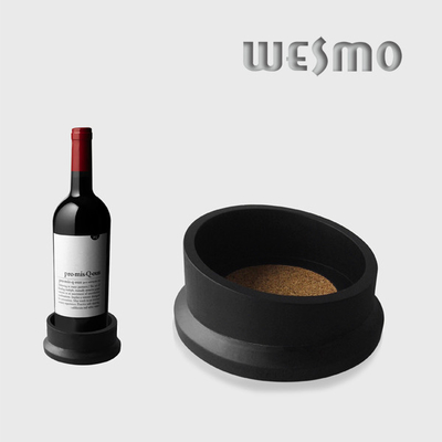 Customized Wood Wine Bottle Coaster for Personalized Wine Accessories