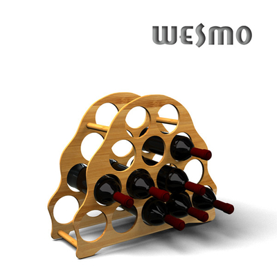 Personalized Bamboo Wine Rack for Personalized Wine Accessories