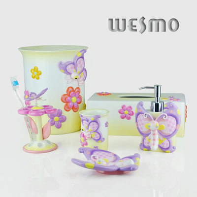 6 Piece Polyresin Bathroom Set