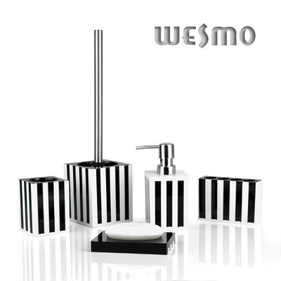 5 Piece  Modern Resin Bathroom Accessories Sets