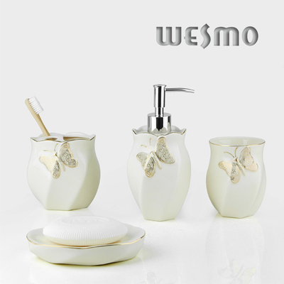 4 Piece  Porcelain Bathroom Accessories Sets