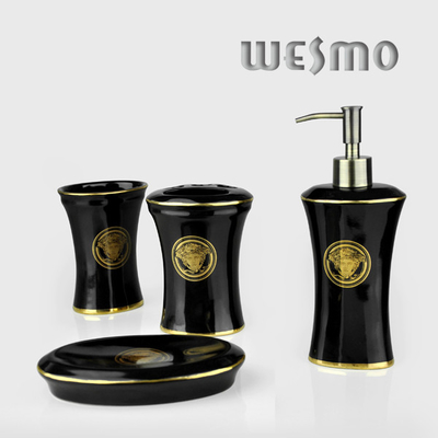 4 Piece  Ceramic Bathroom Accessory Sets with Soap Dish
