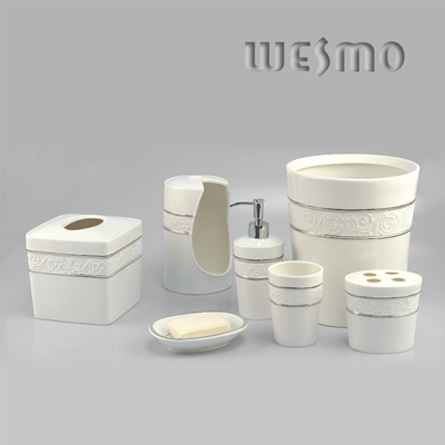 Ceramic Bathroom Set with Tissue Cover