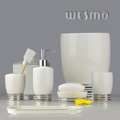 Highlight Top - grade And Elegant Style Set Porcelain Bathroom Accessories (WBC0619A)